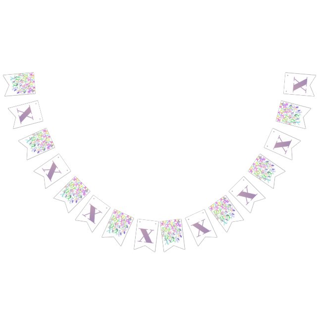 Letter Confetti "X" Bunting (All)