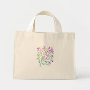 Letter Confetti "X" Mini Tote Bag