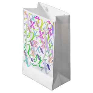 Letter Confetti "X" Small Gift Bag