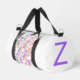 Letter Confetti "Z" Duffle Bag