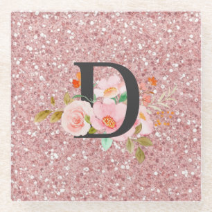 Letter D Glass Coaster