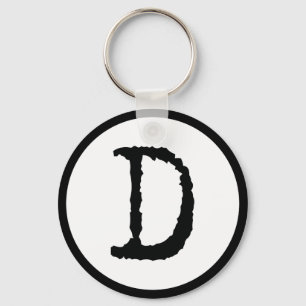 Letter D Key Ring