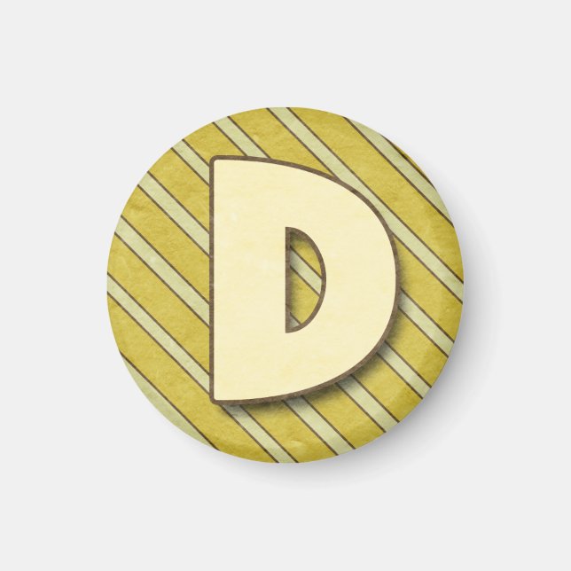 Letter D Magnet (Front)