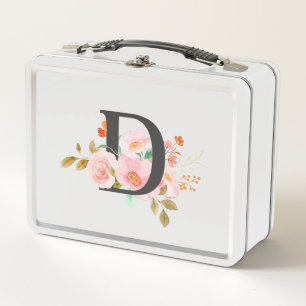 Letter D Metal Lunch Box
