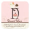 Letter D Monogram Cupcake Logo Business Stickers