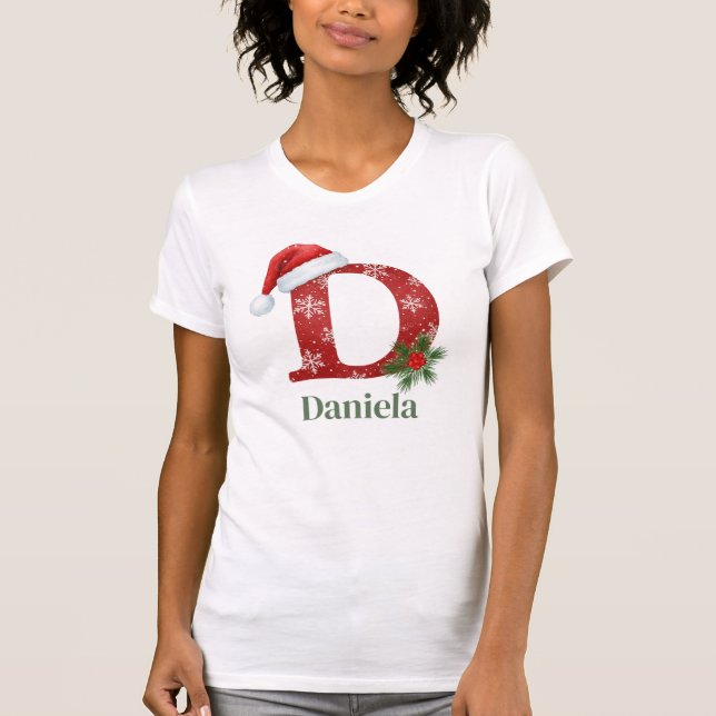 Letter D Personalized T-Shirt (Front)