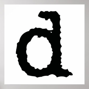 Letter D Poster