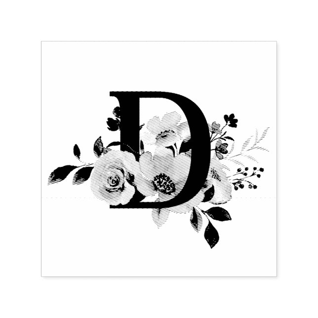 Letter D Self-inking Stamp (Design)