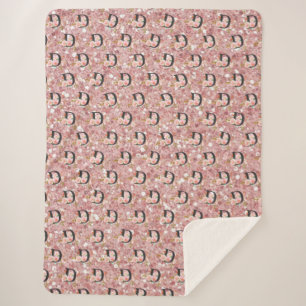 Letter D Sherpa Blanket