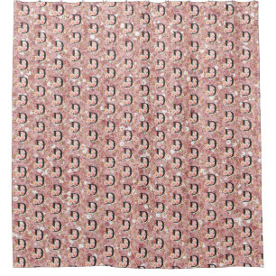 Letter D Shower Curtain