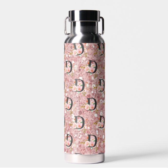 Letter D Water Bottle (Front)