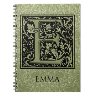 Letter E First Letter Monogram Notebook