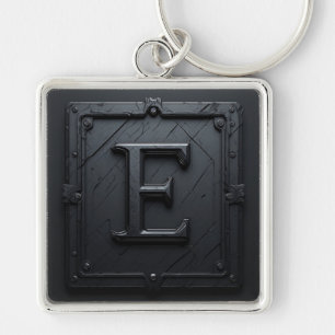 ⚔️ Letter E Gothic Monogram Gift For Him 🔑 Key Ring