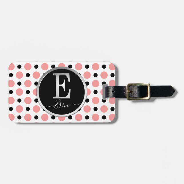 Letter E Luggage Tag (Front Horizontal)