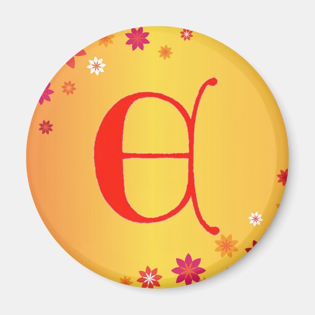 Letter E Magnet (Front)