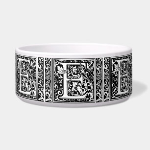 Letter E Mediaeval Monogram Art Nouveau