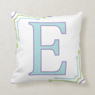 Letter E - Monogram Pillow