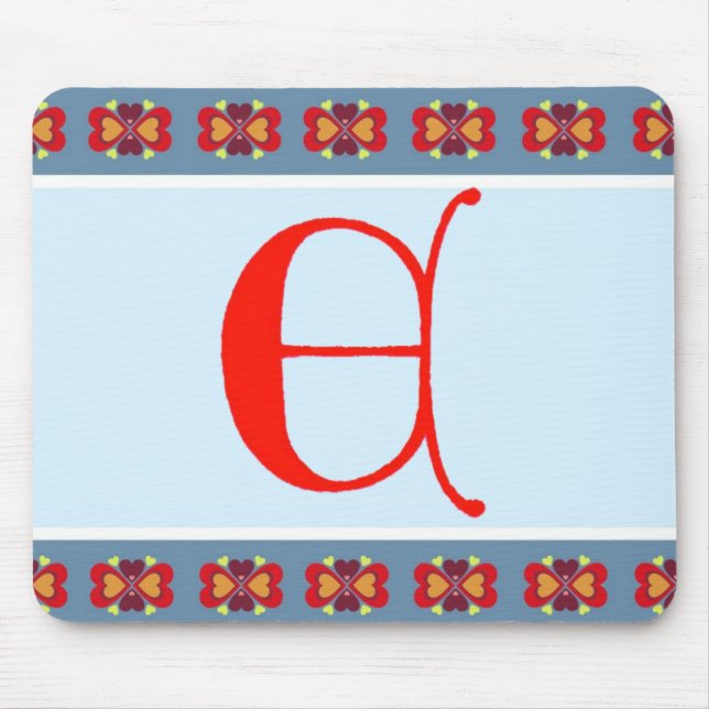 Letter E Mouse Pad (Front)
