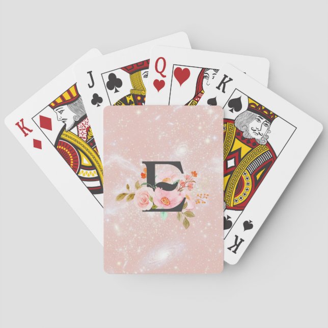 Letter E Playing Cards (Back)
