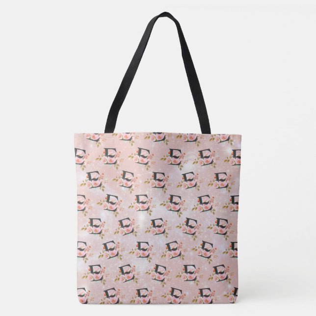 Letter E Tote Bag (Front)