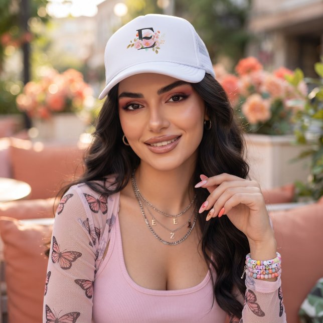 Letter E Trucker Hat (Creator Uploaded)