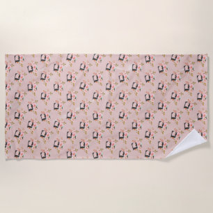 Letter F Beach Towel
