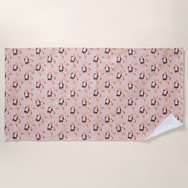 Letter F Beach Towel (Front)