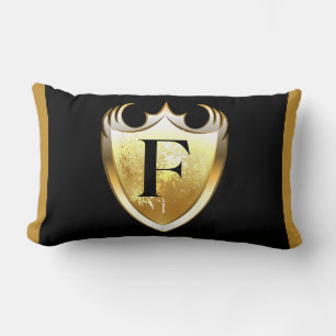 Letter F Capital Alphabet Lumbar Cushion