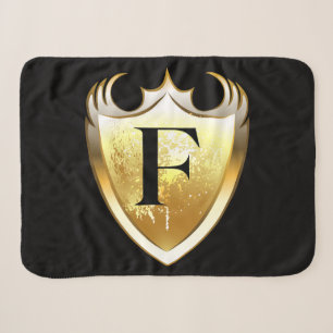 Letter F Capital Alphabet Sherpa Blanket