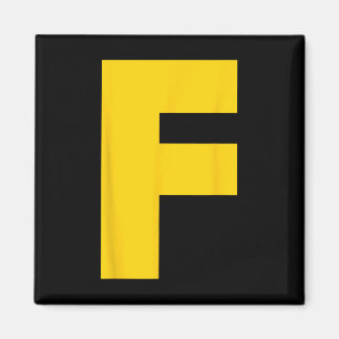 Letter F Chipmunk Group Matching Halloween Costume Magnet