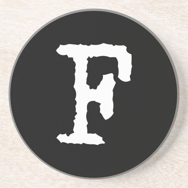 Letter F Coaster (Front)