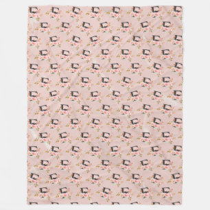 Letter F Fleece Blanket