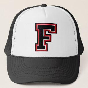Letter "F" Monogram Trucker Hat