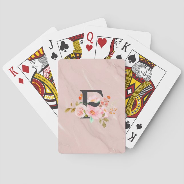 Letter F Playing Cards (Back)
