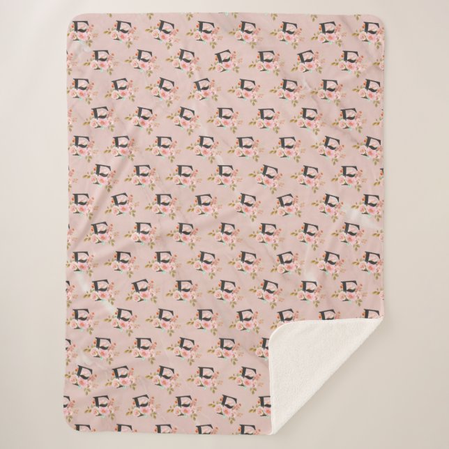 Letter F Sherpa Blanket (Front)