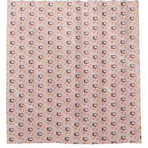 Letter F Shower Curtain