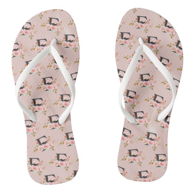 Letter F Thongs (Footbed)