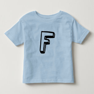 Letter F Toddler T-Shirt