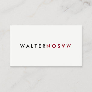 Letter Flip Business Card