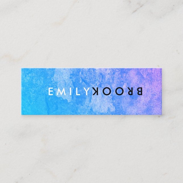 Letter Flip Mini Business Card (Front)