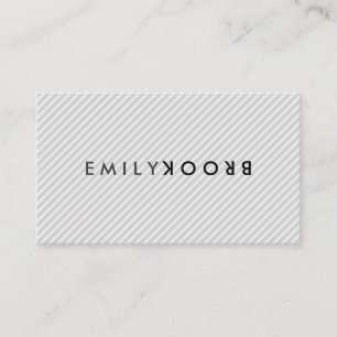 Letter Flip Stripes Business Card