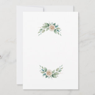 letter flowers invitation