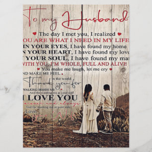 Letter For Him   Cool To My Husband Gift Menu