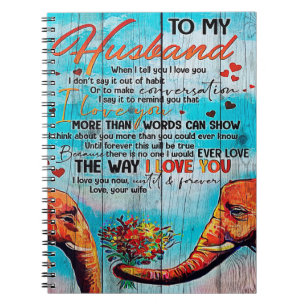 Letter For Husband Cool Family Decoration Notebook