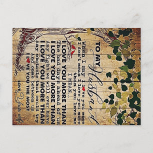 Letter For Husband   Family Decoration   Postcard