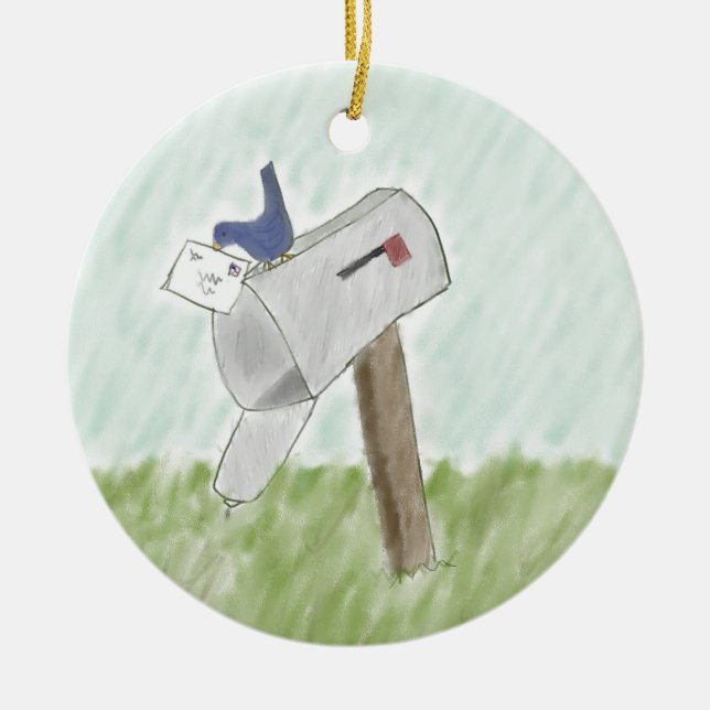 Letter from a Bluebird Ornament (Front)