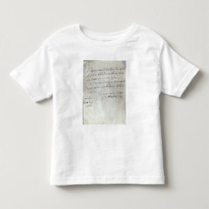 Letter from George Frederick Handel Toddler T-Shirt
