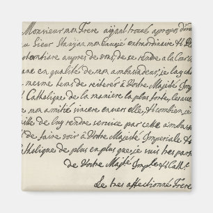 Letter from George I to Charles VI Magnet