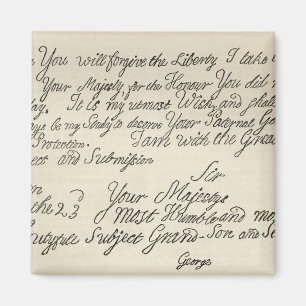Letter from George III to his grandfather the Magnet