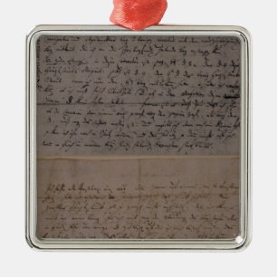 Letter from Leopold Mozart Metal Tree Decoration